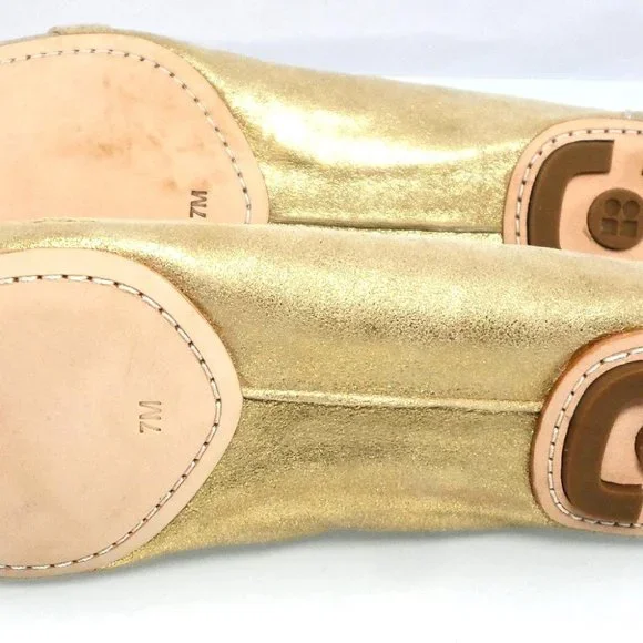 NIB $258 KATE SPADE NY GOLD FRINGED OXFORD BALLET FLATS SLIP ON FLAT LOAFERS - Picture 8 of 9